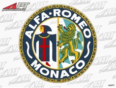 Sticker Alfa Romeo Monaco round (5cm) white