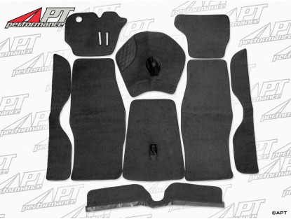 Carpet set deluxe black Giulia Sprint GT Bertone 63 - 68