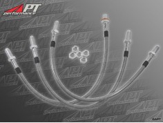 Set (3) stainless steel flexi brake hoses GTV6 -  75 V6 TÜV