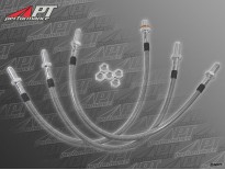 Set (3) stainless steel flexi brake hoses GTV6 -  75 V6 TÜV