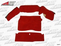 Boot carpet set red Velours Deluxe Spider 2000 QV