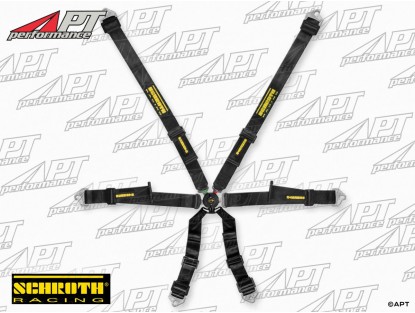 Schroth Profi 2x2 black 6-point racing safety belt FIA