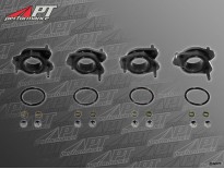 Set (4 pcs.) aluminium carburettor mounts 45mm (short)