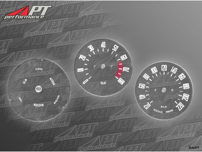 Set (3) instrument inserts 101 Types 1600cc Giulia