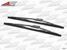 Set stainless steel wiper blades 380mm