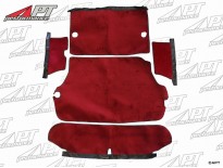 Boot carpet set bordeaux deluxe Spider 1970 - 82