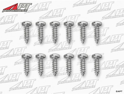 Set (12) B-post seal trim stainless screws GTV Bertone