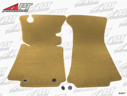 Set Deluxe floor mats tan velours Spider 70 - 85