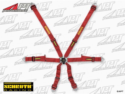 Schroth Profi 2x2 red 6-point racing safety belt FIA