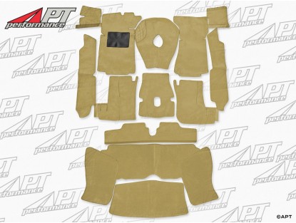 Carpet set complete deluxe tan Fastback Spider 1970 - 85