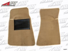 Set floor mats tan velours Spider 86 - 93