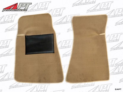 Set floor mats tan velours Spider 86 - 93