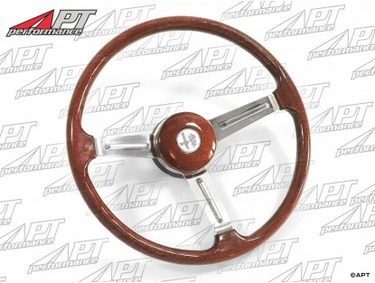 Steering wheel wood flat 380mm 1300 - 1750cc