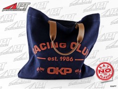 Shopper bag OKP Racing Club sea blue washed