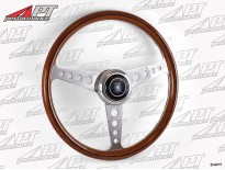 Nardi Classico 360 wood -  silver holed spokes 360 mm