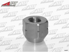 Wheel nut left-hand thread stainless steel open