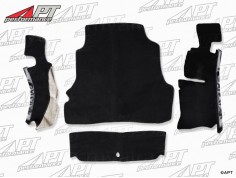 Boot carpet set black Velours Spider 1983 - 89 2000 IE