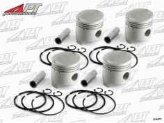 Piston set (4) 1300cc 77,40mm (0,40) Lancia Fulvia