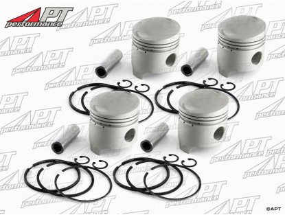 Piston set (4) 1300cc 77,60mm (0,60) Lancia Fulvia