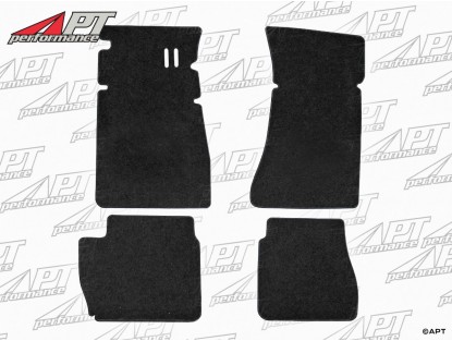 Set Deluxe floor mats black velours Giulia 105 1. series