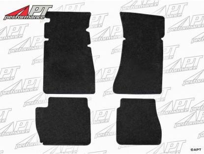 Set Deluxe floor mats black velours Giulia 2. series