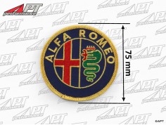 Embroidered iron-on patch Alfa Romeo (75mm)