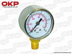 Sytec Fuel gauge 0 - 15 PSI for Malpassi King Filter 2