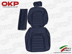 Seat cover scay blue 19cm head rest Spider 1978-89 2