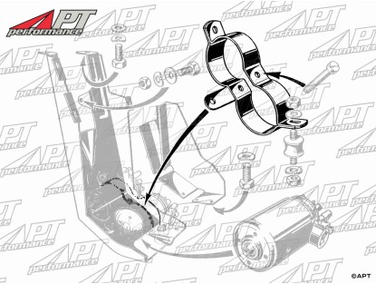 Electric fuel pump bracket Alfa Montreal