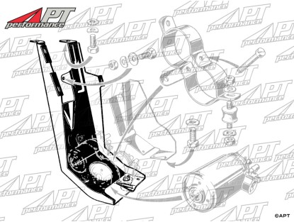 Electric fuel pump mounting plate Alfa Montreal