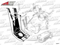 Electric fuel pump mounting plate Alfa Montreal