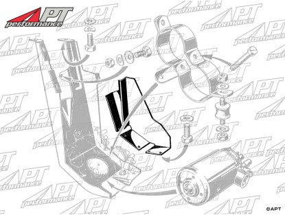 Electric fuel pump metal protection sheet Alfa Montreal