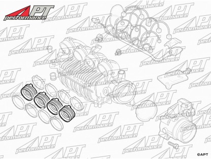 Rubber intake pipe TS 16V 166 / 155 / Spider / GTV / GT