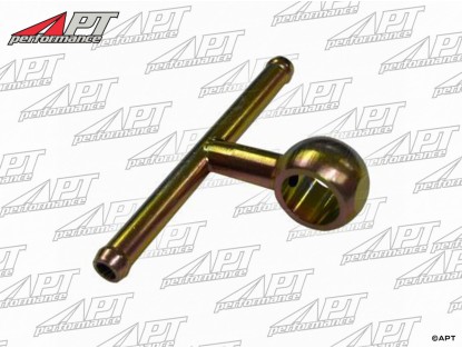 Carburetor twin fuel union t-piece Weber DCOE