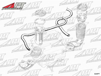 Silicone radiator hose set (5) 1300 - 2000cc 105 / 115 2.S.