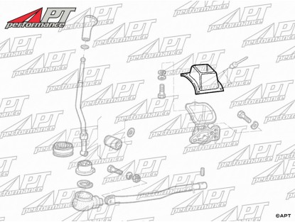 Gear lever rubber boot Alfetta / Giulietta + 75 + SZ/RZ + 90