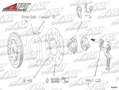 Clamp for clutch bearing mech. clutch 750 / 101 / 105