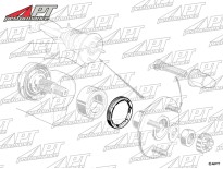 Rear wheel bearing retainer (LH thread) Alfa 116 -1985