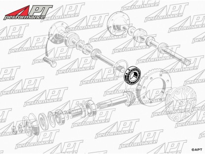 Differential case bearing 2000cc 105 / Montreal / 75 SKF