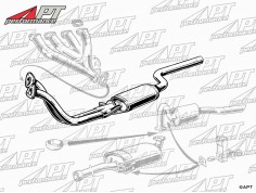 Front exhaust muffler 1750 models 1st series (hydr. clutch) 2