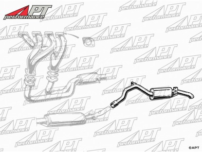 Rear exhaust muffler Alfetta GT / GTV (4-cyl.)