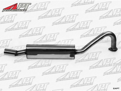 Stainless rear exhaust section Spider 83 - 93