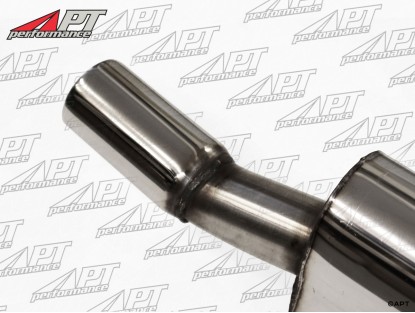 Stainless rear exhaust section Spider 83 - 93