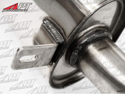 Stainless rear exhaust section Spider 83 - 93