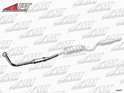 Front exhaust muffler Giulietta TI + Sprint + Spider (3 -bolt)