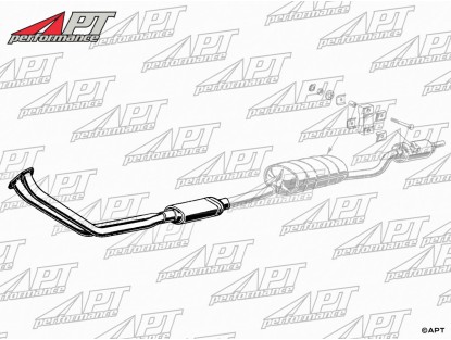 Front exhaust muffler 750 / 101 (4 bolt mount)