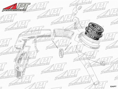 High Performance Air filter 1300 - 1750 105 MK1 + Dino