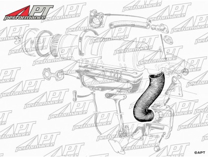 Intake preheat hose 1300 - 2000 105