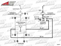 Hazard warning switch kit 12 Volt (universal)