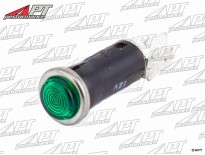 Indicator lamp with chrome frame (green)
